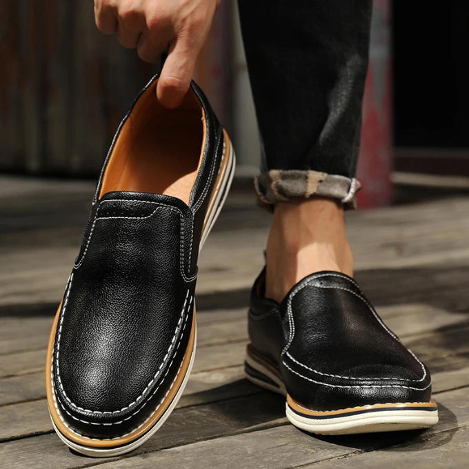Die Cooper Mocs Echtleder-Loafer