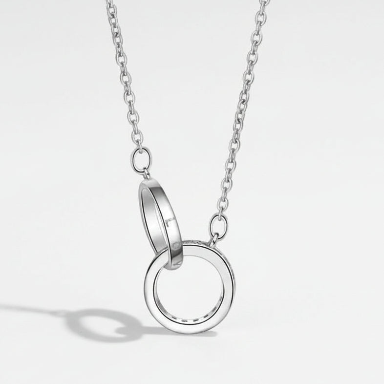 Double Ring Necklace