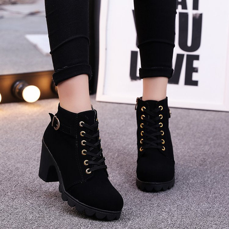Liora Mid-Heel Ankle Boots