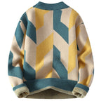 Lazaro Geometrischer Strickpullover