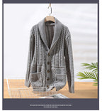 Herrenpullover Strickjacke Long Sleeve Mantel