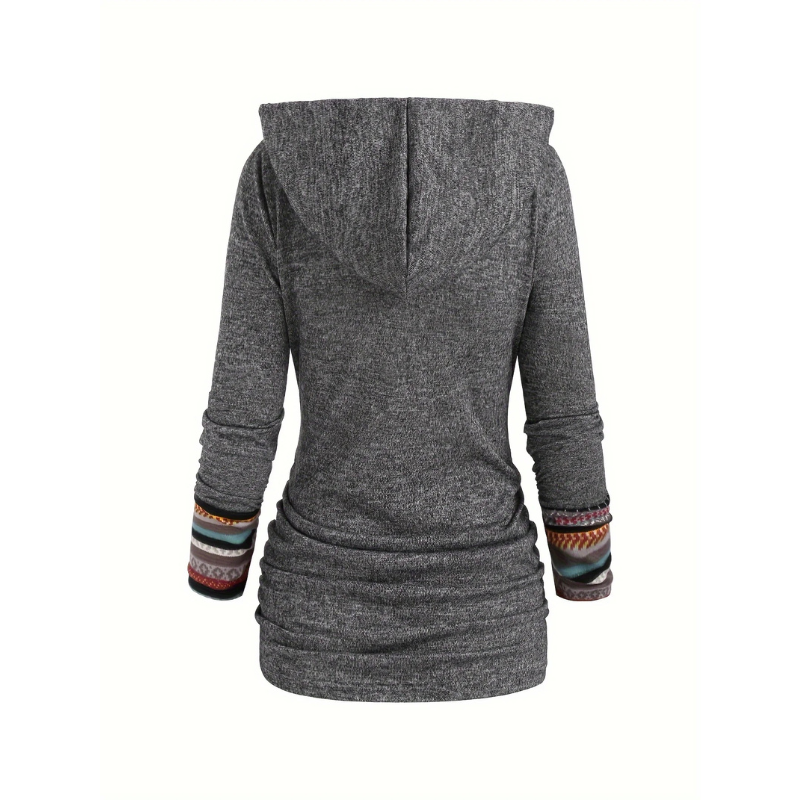 SIERRA Boho Patchwork Kapuzenpullover