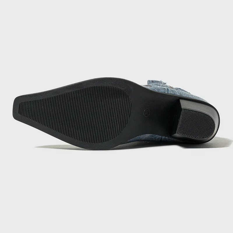 Rustikale Jeansstiefel