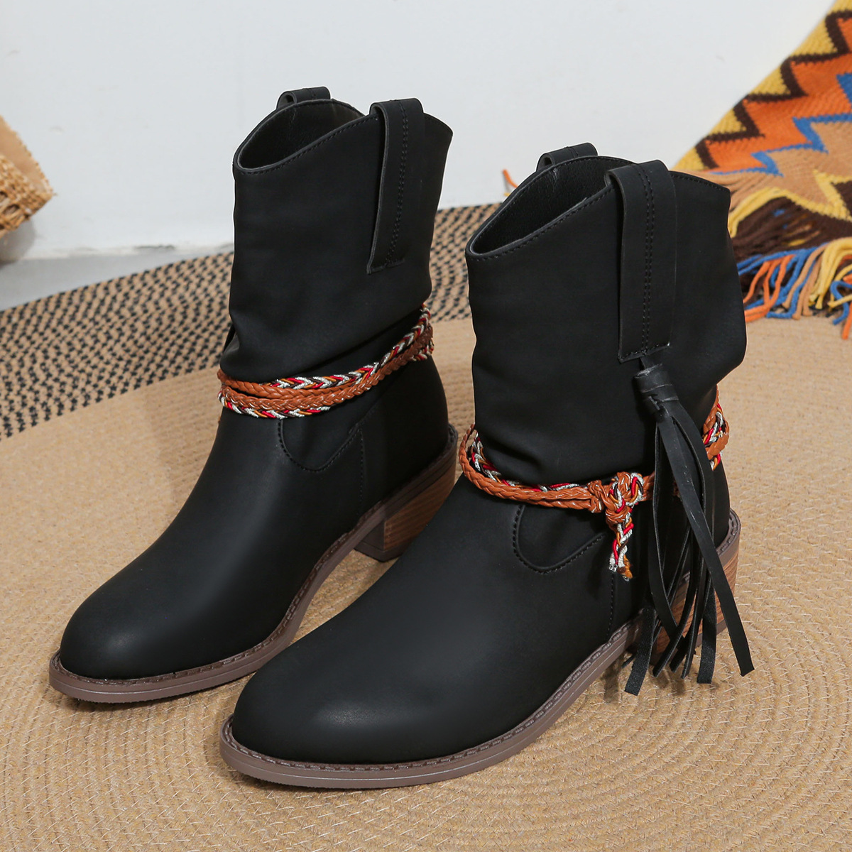 Rodeo Quasten -Knöchelstiefel