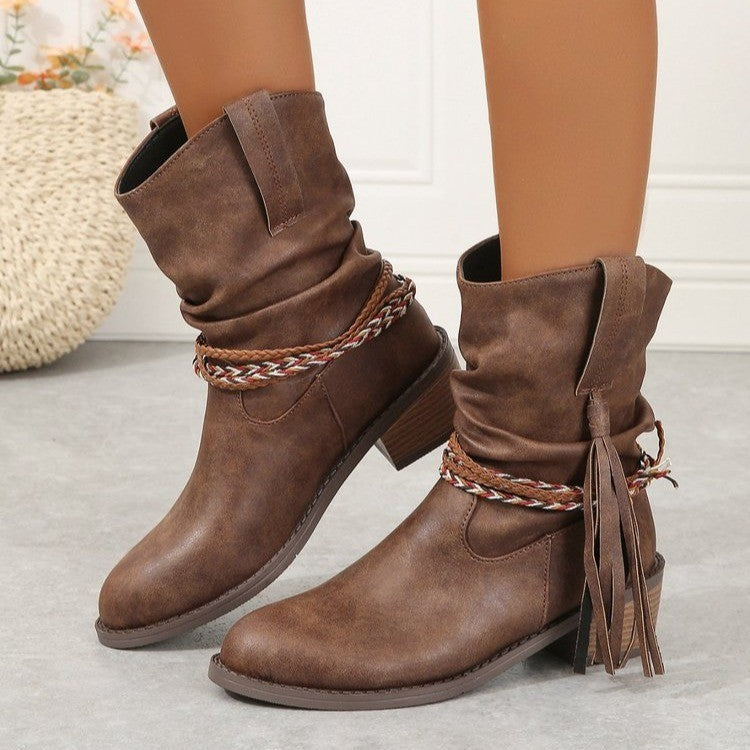 Rodeo Quasten -Knöchelstiefel