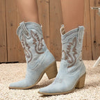 Rustikale Jeansstiefel