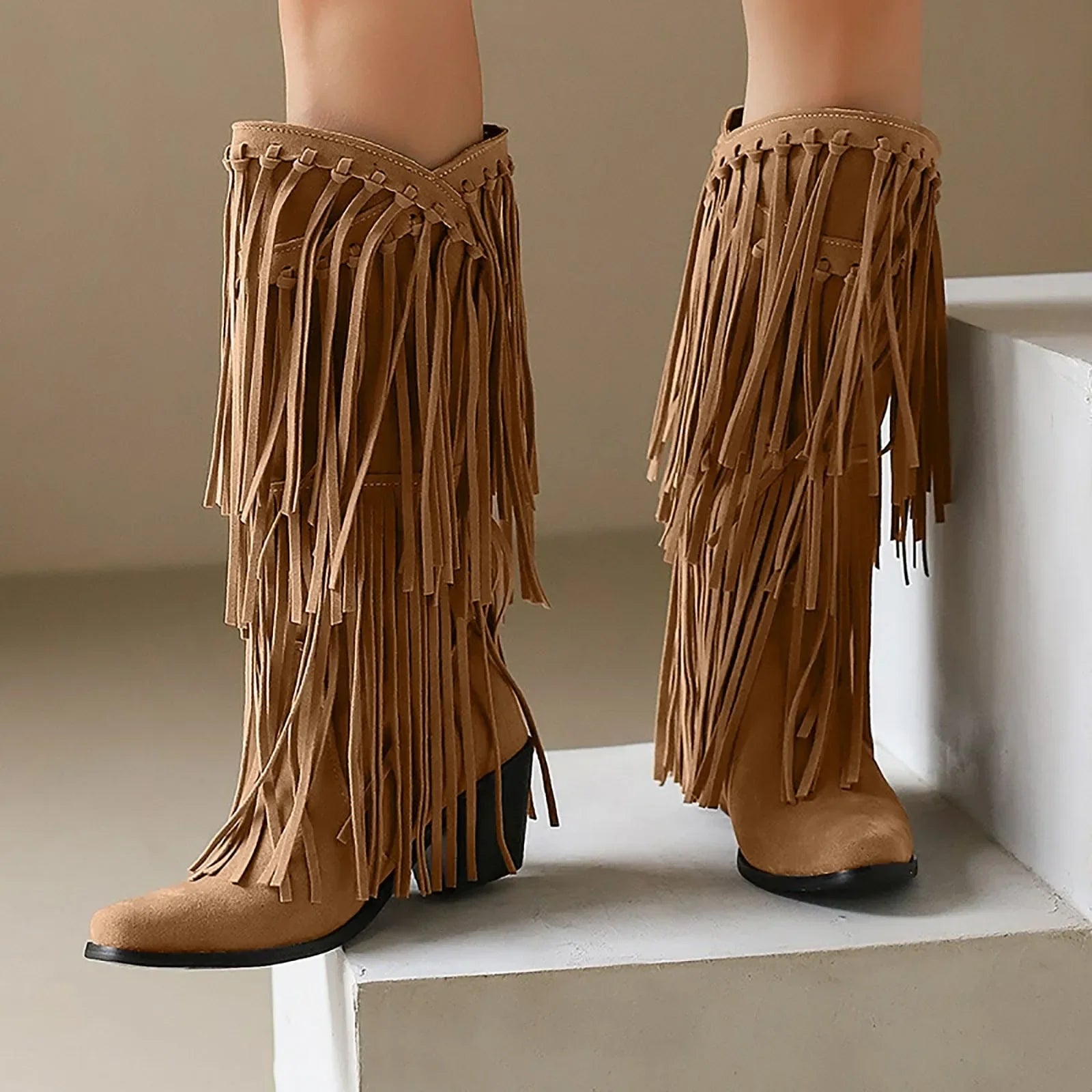 Savanna Fringe Tassel Boots