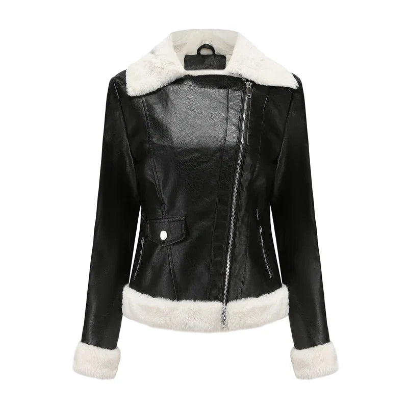 Ballcia Leder Bomberjacke