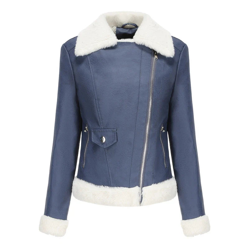 Ballcia Leder Bomberjacke