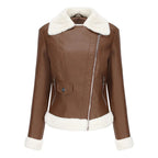 Ballcia Leder Bomberjacke