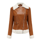Ballcia Leder Bomberjacke