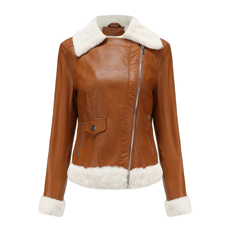Ballcia Leder Bomberjacke