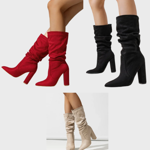 Serena Slouchy Wildlederstiefel
