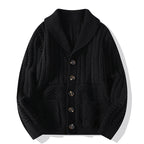 Herrenpullover Strickjacke Long Sleeve Mantel