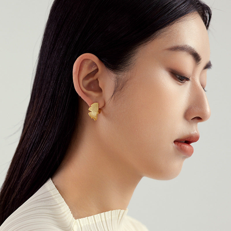 Ginkgo Leaf Earrings